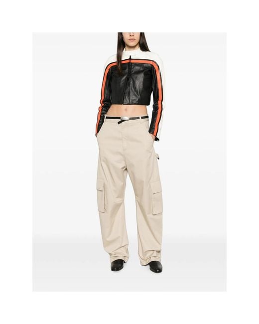Balenciaga Natural Relaxed Cargo Trousers