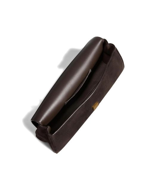 Khaite Black Clutch Bag Suede