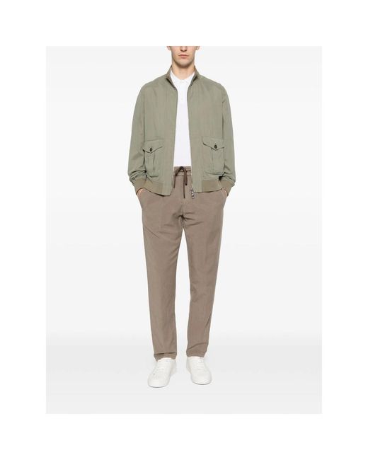 Dondup Gray Drawstring Trousers for men