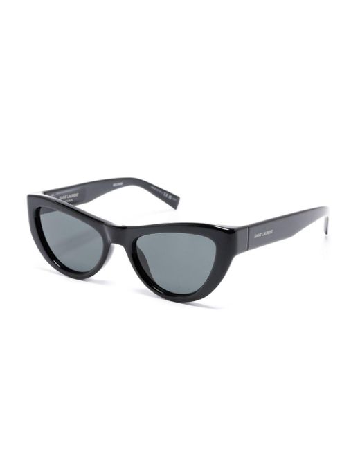 Saint Laurent Black Cat-Eye Sunglasses
