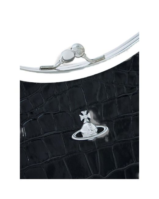 Vivienne Westwood Black Leather Clutch Bag