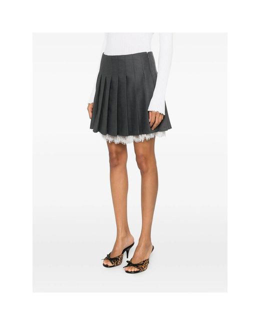 Self-Portrait Gray Skirts