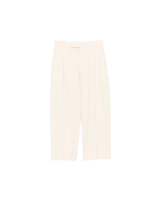 Studio Nicholson Natural Pleated Trousers for men