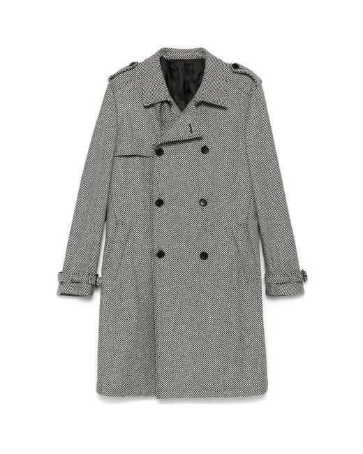 Eraldo Gray Herringbone Coat for men