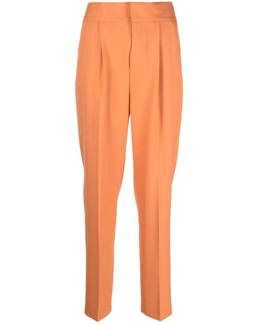 Rodebjer Orange Megan Pleated Trousers