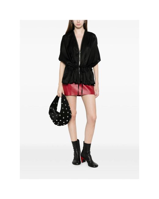 Rick Owens Black Zip-Up Cape