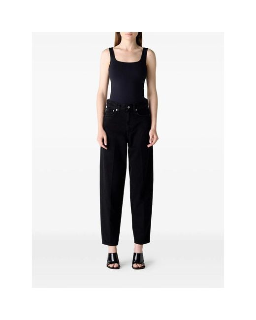 Agolde Black 80's Belt-Loops Jeans