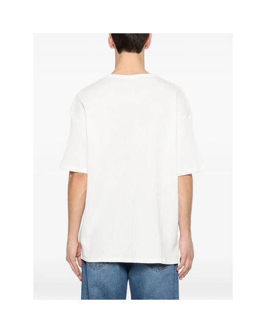 Maison Labiche White Ziem Knitted T-Shirt for men