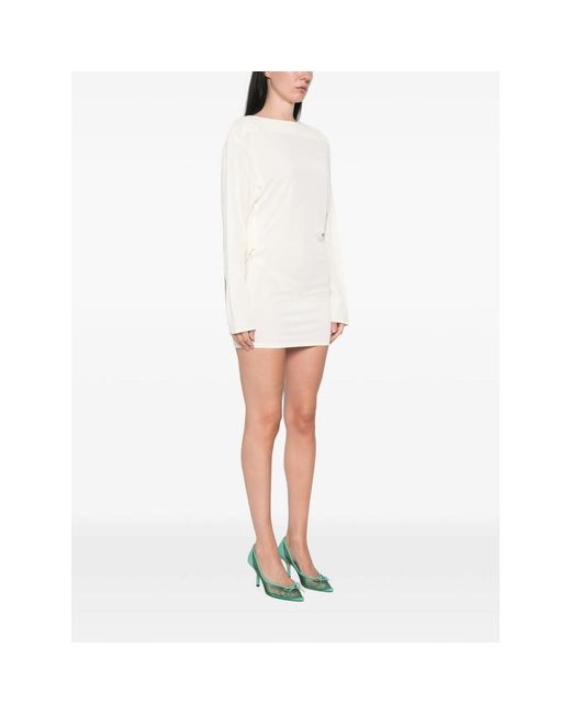 Jacquemus White Neutrals Dresses