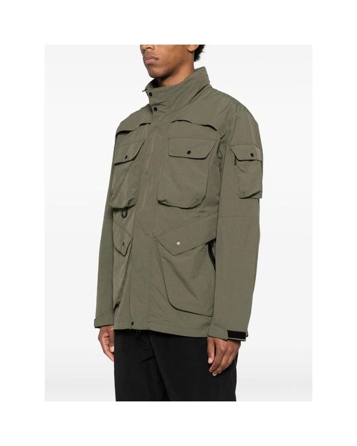 JG1 Green Multi-Pocket Hooded Jacket for men