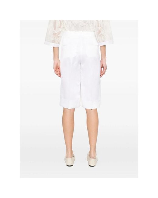 Peserico White Shorts