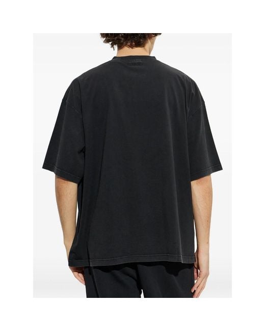 Vetements Black Logo-Print T-Shirt for men