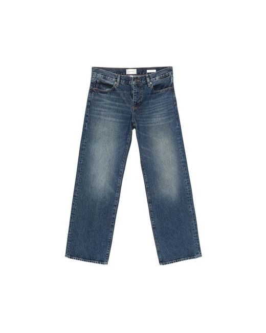 FRAME Blue Jean Ample The Saturday À Effet Usé