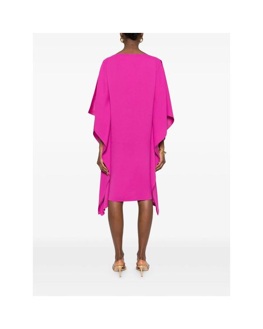 Gianluca Capannolo Pink Eve Cape Mini Dress