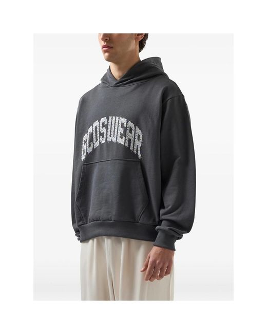 Gcds Blue Rhinestones-Embellished Hoodie for men