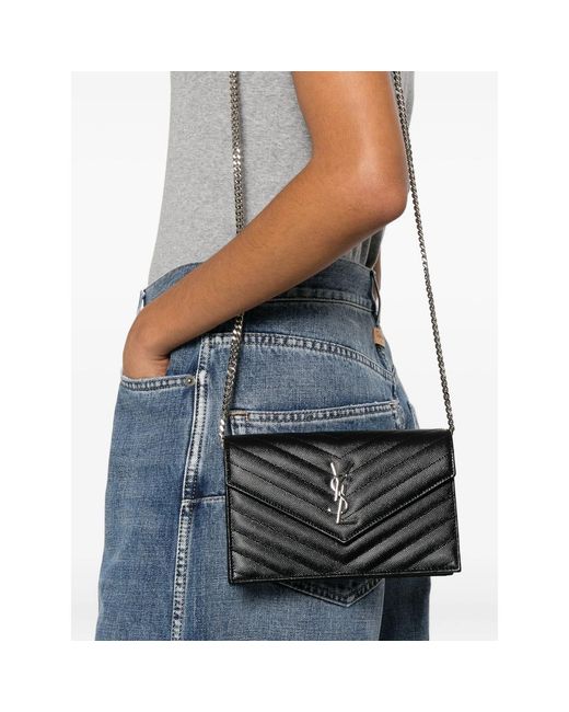 Saint Laurent Black Clutch Bags