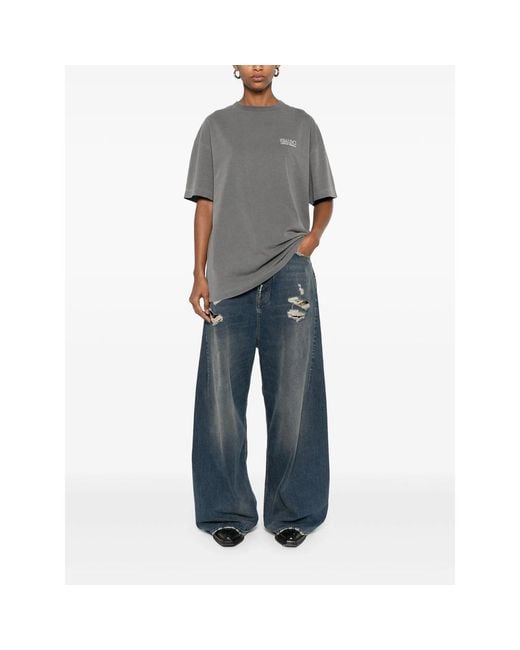 Eraldo Gray Cotton T-Shirt for men