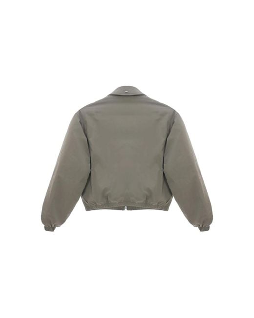 Our Legacy Gray Zip-Up Elasticated-Cuff Jacket for men