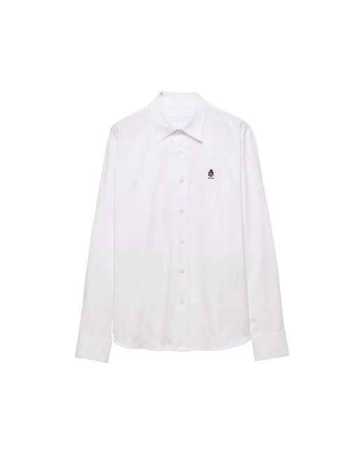 Prada White Cotton Shirt for men