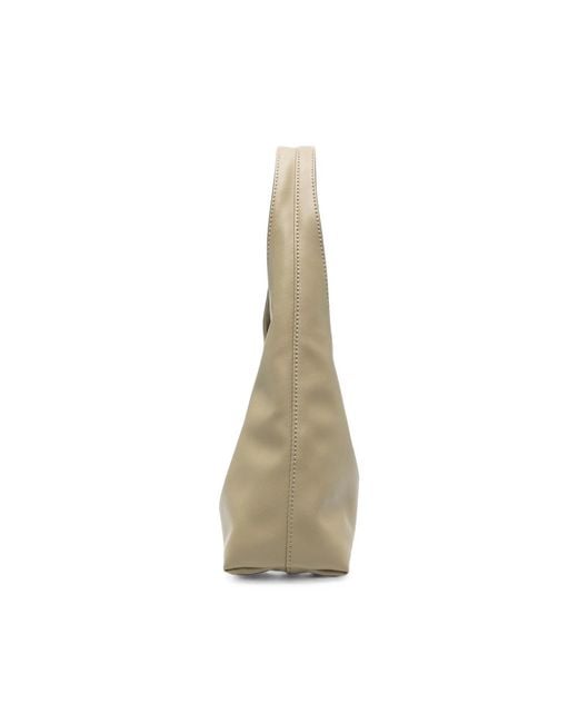 A.P.C. Gray A. P.C. Logo-Print Leather Tote Bag