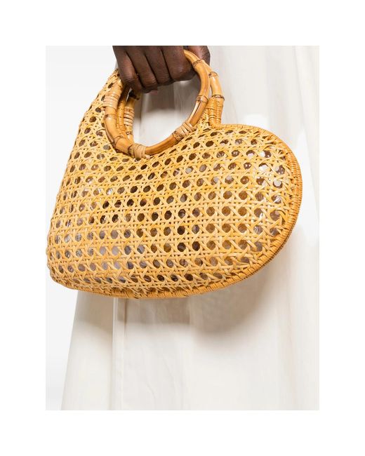 Serpui Women's Metallic Marie Heart Tote Bag