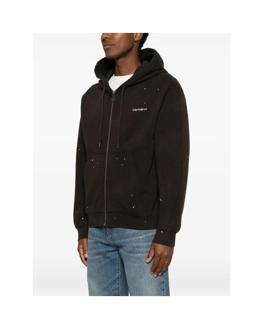 Carhartt Black Zip Hooded Sweatshirt for men