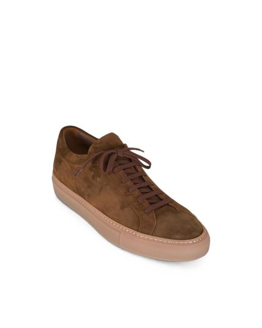 Common Projects Brown Achilles Suede Sneakers for men