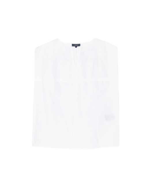 Soeur White Isalys V-Neck Top