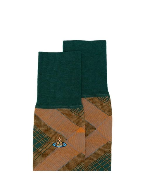 Vivienne Westwood Green Socks for men