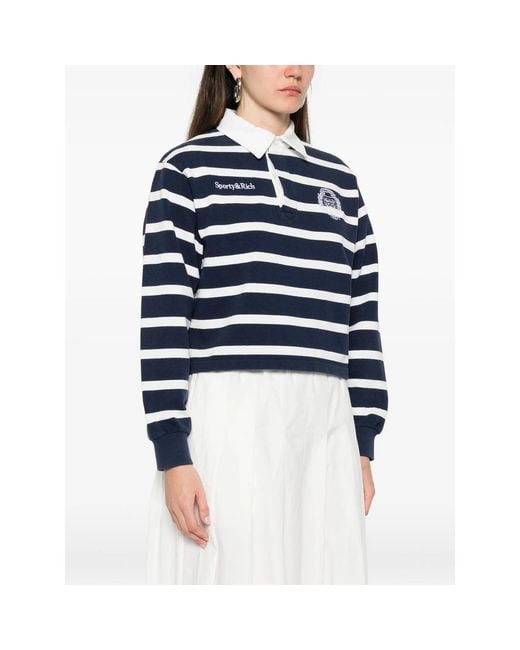 Sporty & Rich Blue Sweaters