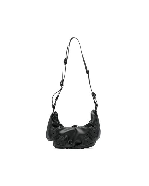 Innerraum Black Small Object 02 Panelled Shoulder Bag for men