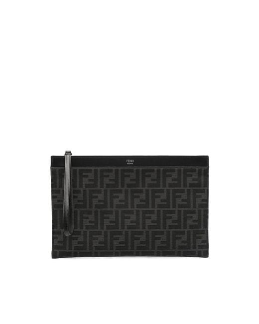 Fendi Black Clutch Bags for men