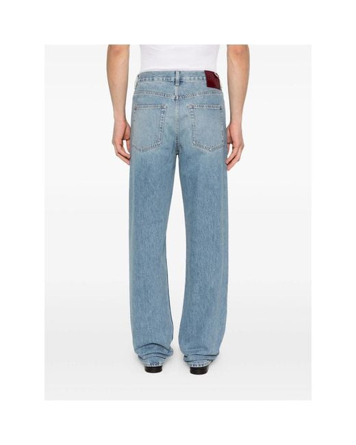 Gucci Blue Cotton Jeans for men