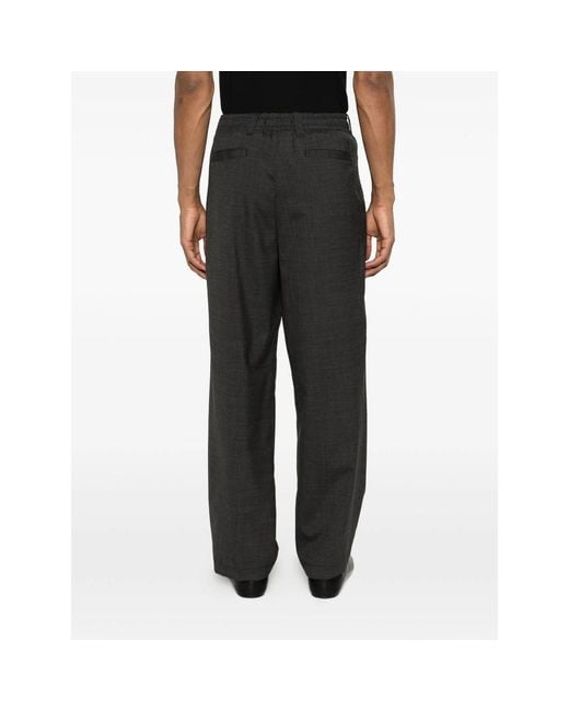 Myths Gray Poseidone Pleated Trousers for men