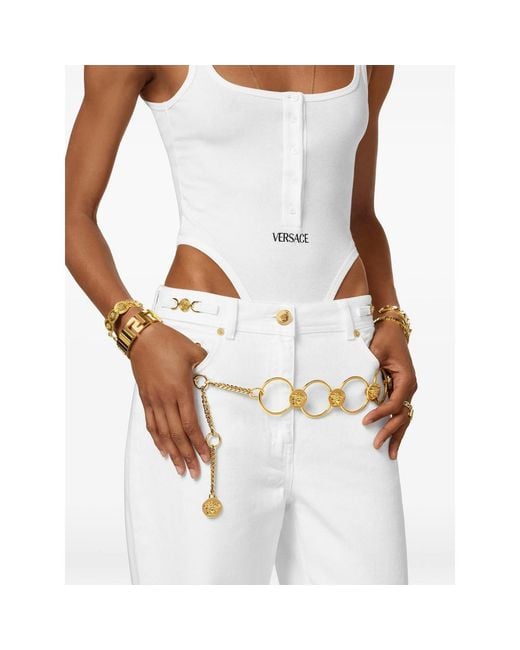 Versace Metallic Belts