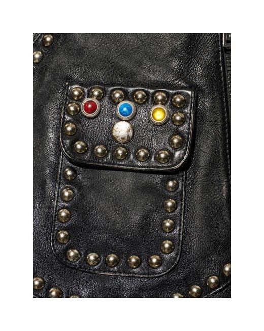 DSquared² Black Stud-Embellished Jacket for men