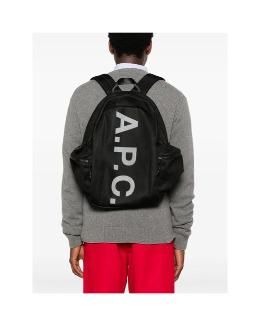 A.P.C. Black Backpacks for men