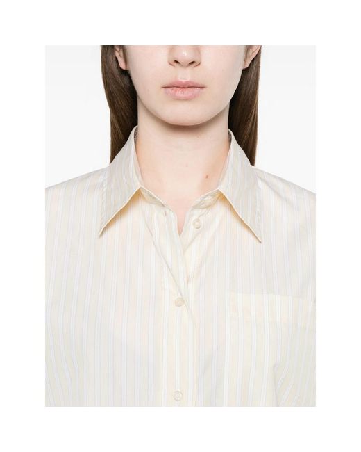 Soeur Natural Striped Cotton Shirt