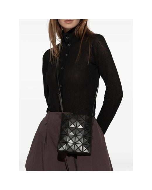 Issey Miyake Black Prism Matte Shoulder Bag for men