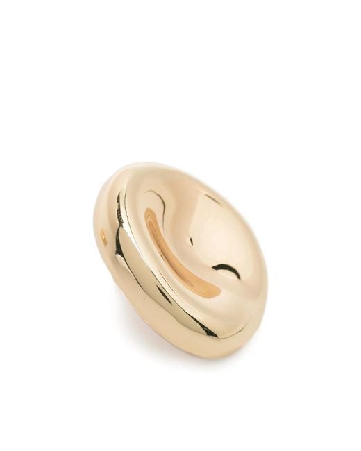 Joseph Metallic Medium Bean Gilded Earrings