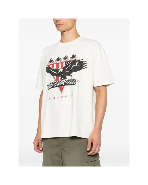 R H U D E © White Neutrals T-Shirts & Vests for men