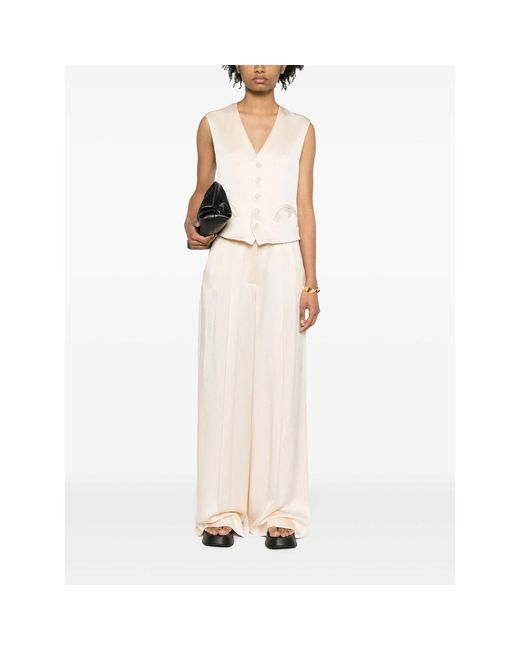 Blazé Milano Natural Wide Trousers