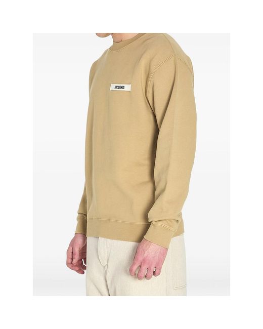 Jacquemus Natural Logo-Patch Sweatshirt for men