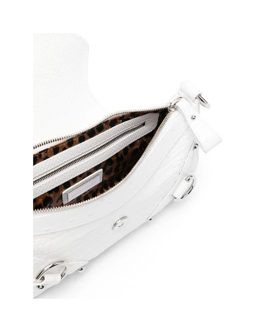 Balenciaga White Shoulder Bags