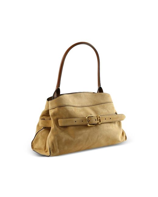 Marc Jacobs Metallic The Dakota Suede Tote Bag