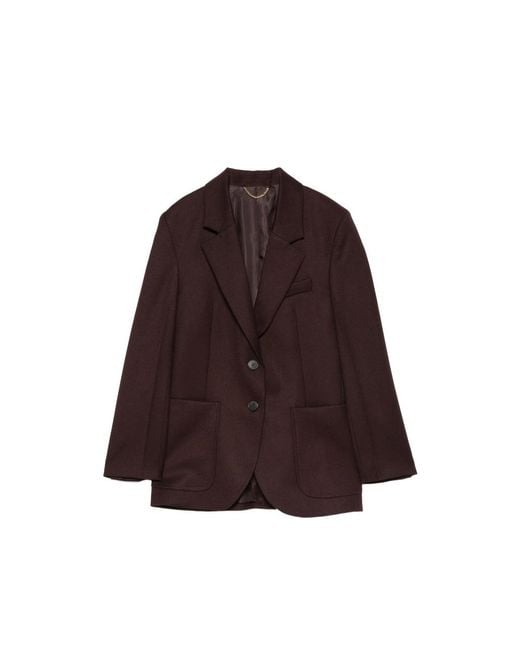 Victoria Beckham Brown Jacket Virgin Wool