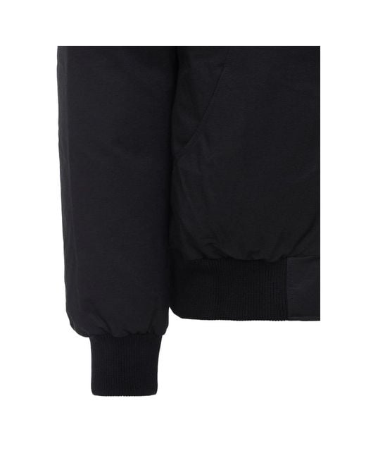 Moose Knuckles Black Hooded Down Jacket for men