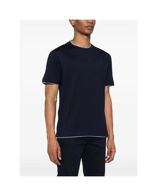 Brunello Cucinelli Black T-Shirts & Vests for men