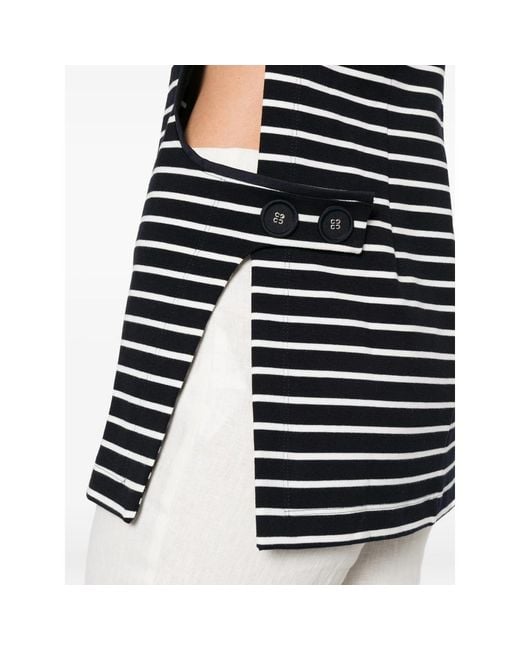 Seafarer Black Striped Pocket Dress