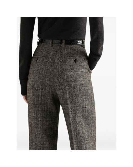 Dolce & Gabbana Gray Wool Trousers